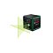BOSCH Quigo GREEN krížový laser, zelený lúč, unidržiak MM2, 3*AAA batérie, rýchlomontážny adaptér