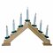 svietnik vianočný el. 7 sviečok, ihlan, drevený prírodný 791901