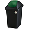 kôš odpadkový výklopné veko 30 l, MULTIPAT čierno-zelený 249106