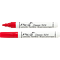 PICA lakový permanentný značkovač pre priemyselné použitie okrúhly hrot, vodoodolný červený 524/40