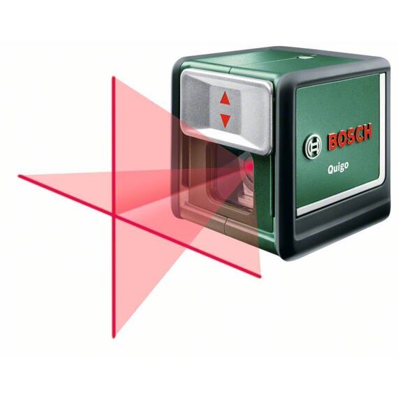 BOSCH Quigo krížový laser, červený lúč, 10m, Tinbox 0603663521