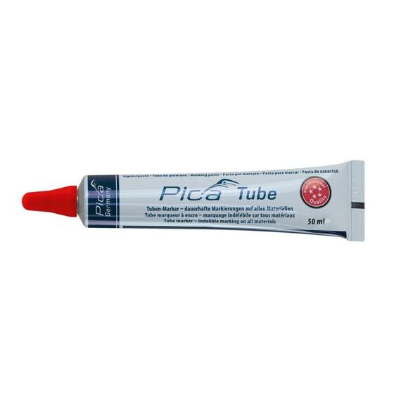 PICA Tube popisovač guľôčkový v tube, mosadz hrot s nerez guľôčkou 3mm ČERVENÝ PC-575/40