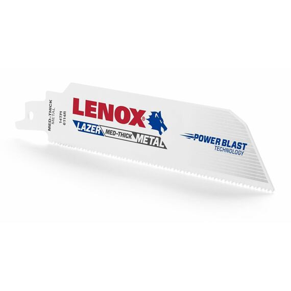 LENOX 201726114R pílky do chvostovky BIM Lazer metal 152x25x0,9mm 14 TPI, stredné a hrubé kovy, 5 ku