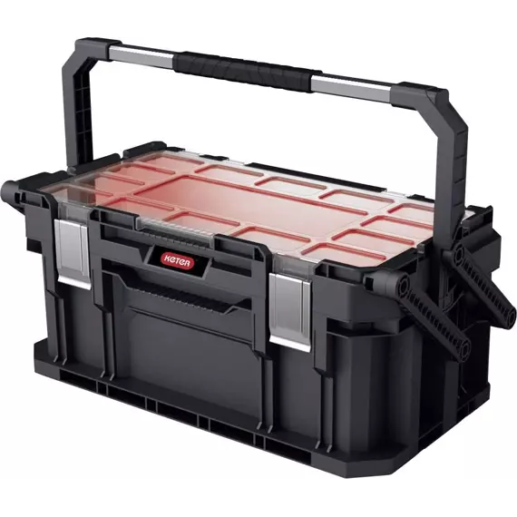 KETER kufrík Smart Cantilever s organizérom 32*25*56cm, kovové uzávery, vyberateľné boxy