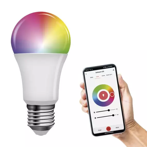 EMOS LED inteligentná žiarovka GoSmart A60/E27, 11W, 1050lm, RGB, stmievateľná, Wi-Fi