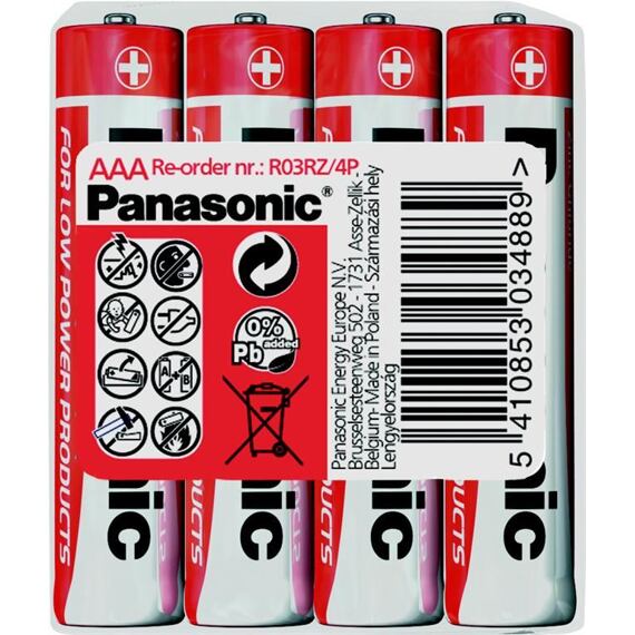 PANASONIC R03RZ AAA batérie mikrotužka 1ks
