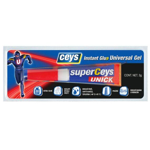 CEYS lepidlo sekundové 3g SUPERCEYS Instant Glue Universal 505057