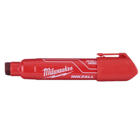MILWAUKEE 4932471560 značkovač INKZALL „XL“ červený, rýchloschnúci, betón+drevo+kov+plast