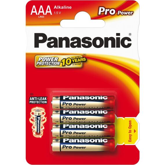PANASONIC batéria LR03 4BP AAA Pro Power alkalická, 1ks