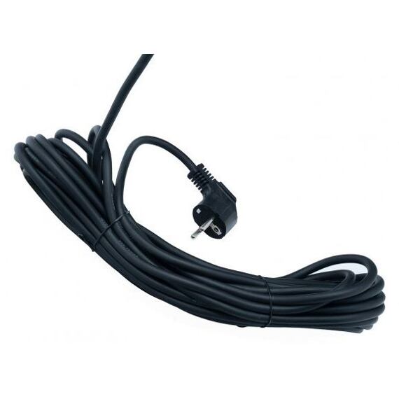 Dlouhý přívodní kabel s vidlicí.