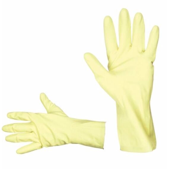 ČERVA rukavice STARLING 141113-03 latexové pre domácnosť, velúrová úprava, „L“