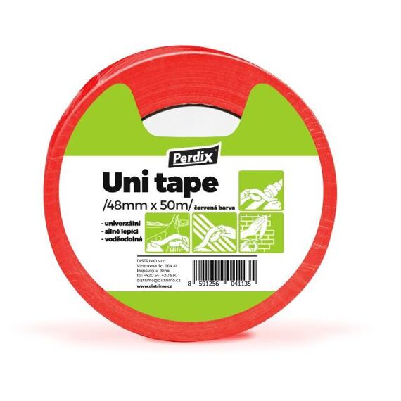 PERDIX páska Uni Tape textilná 48mm*50m červená T3113