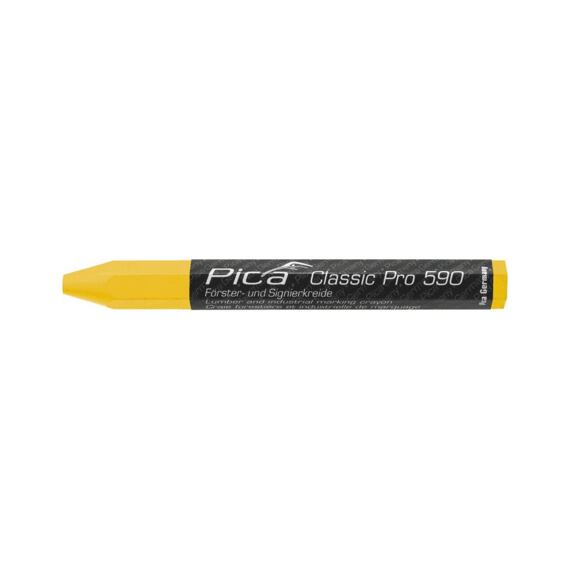 PICA Classic Pro 590 kriedový značkovač, 120*12mm, univerzálny, žltý