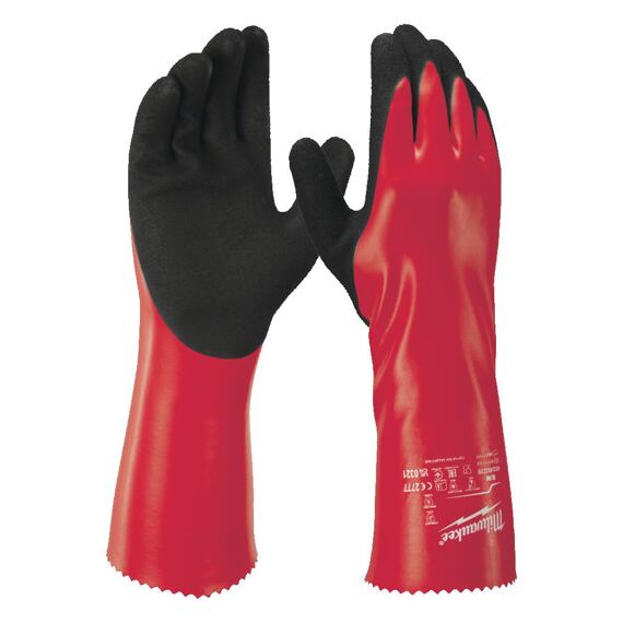 MILWAUKEE 4932493230 rukavice chemicky odolné veľ.9/L, 350mm, tepelná a mechanická ochrana