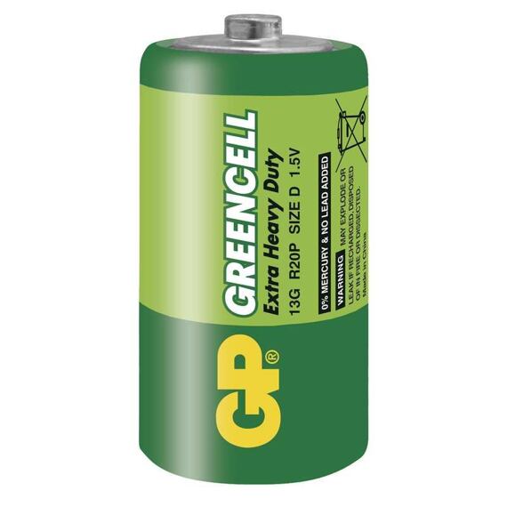 GP batéria GREENCELL R20 veľké mono B1240