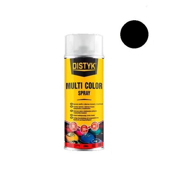 DISTYK Multi color spray 400ml RAL9017 dopravná čierna TP09017D