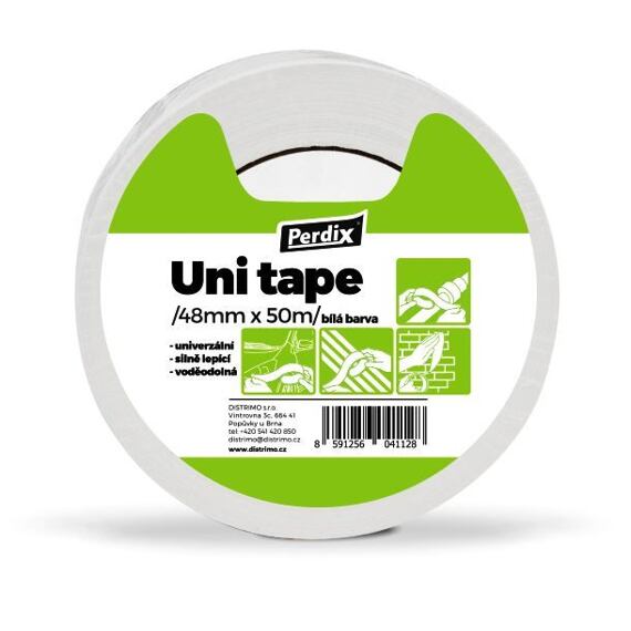 PERDIX páska Uni Tape textilná 48mm*50m biela T3111
