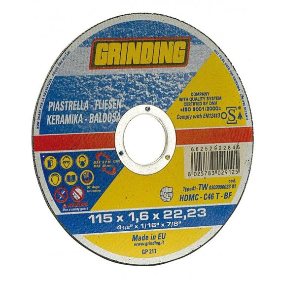 GRINDING 230*1,9R*22,2 rezný kotúč na stavebný materiál 88.2-230-1,9R