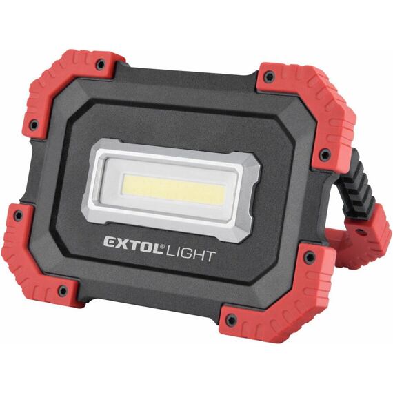 EXTOL Light LED aku reflektor 10W, 1000lm, prenosný, 3,7V/4,4Ah 43272