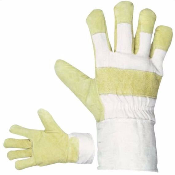 ČERVA rukavice SHAG zimné, štiepaná hovädzina, acryl vložka 0101001599110