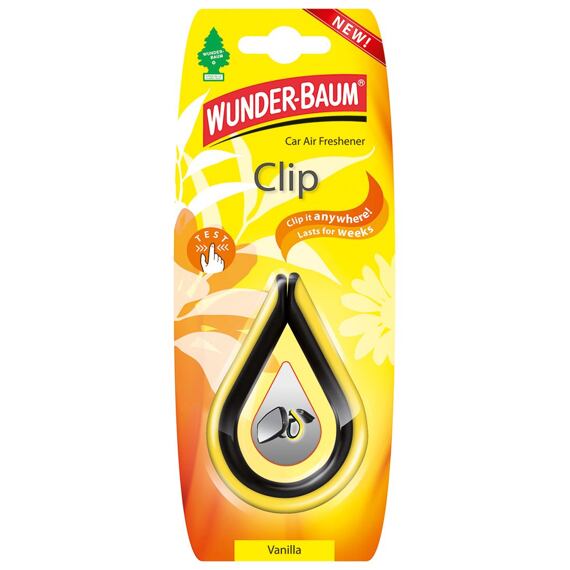 Wundier-baum vôňa do auta Clip Vanilka WB-67100