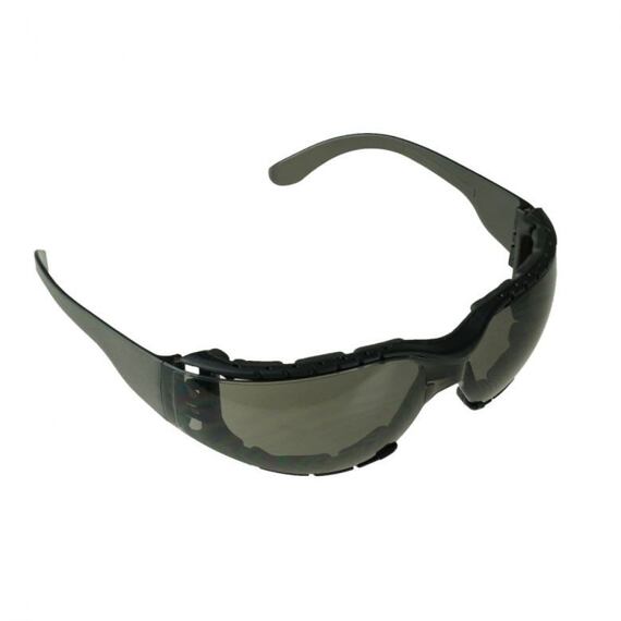 DEDRA okuliare ochranné dymové, polykarbonát, odnímateľné tesnenie pena EVA, EN166, EN170, EN172