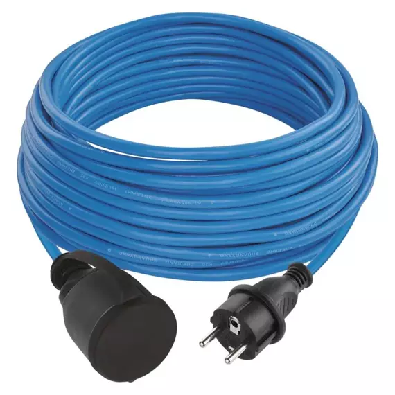 EMOS kábel 230V predlžovací 20m/1Z SILIKÓN modrý, NEMRZNÚCI, 3*1,5mm IP44 P01420W