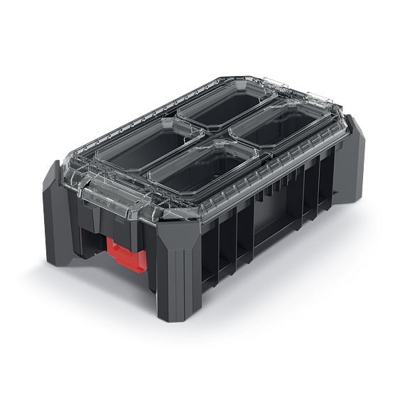 KISTENBERG organizér MSX 228*368*126mm, čierny, vyberateľné boxy