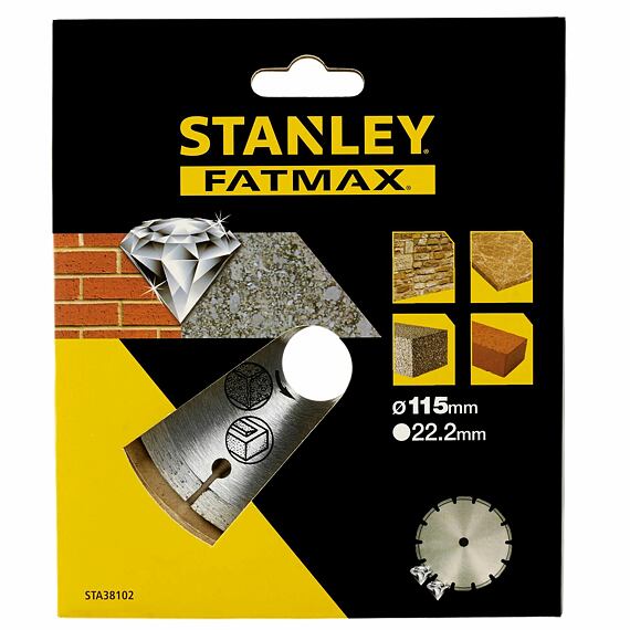 STANLEY STA38117 diamantový rezný kotúč 230*22,2mm segmentový na betón