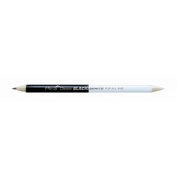 PICA ceruzka FOR ALL 24cm univerzálna, píše na väčšinu povrchov, čierna/biela 546/24