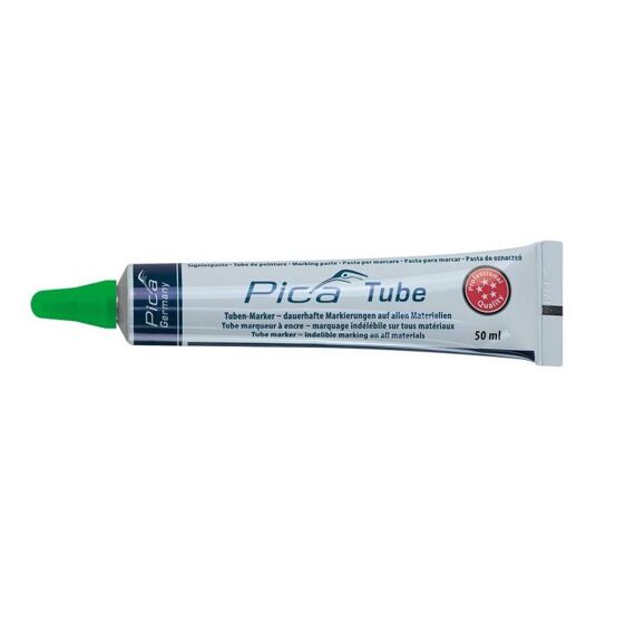 PICA Tube popisovač guľôčkový v tube, mosadzný hrot s nerezovou guľôčkou 3mm zelený 575/36