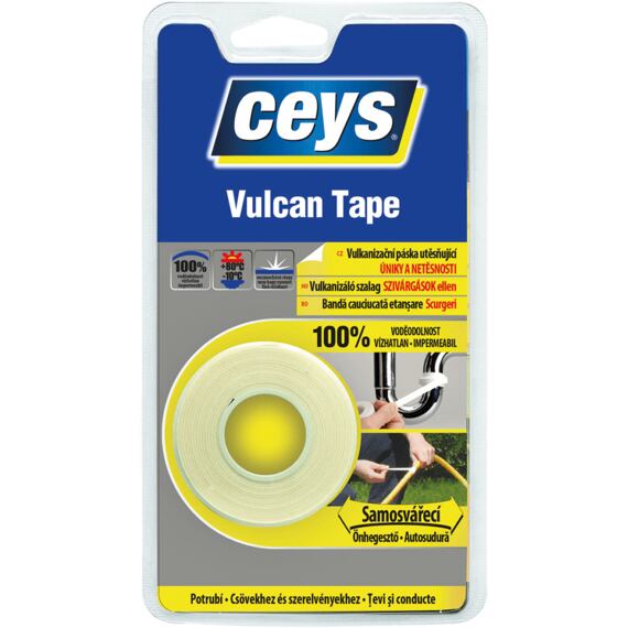 CEYS páska vulkanizačná 19mm*3m biela utesňujúca VULCAN TAPE 505661