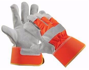 ČERVA rukavice CURLEW HiVis kombinované, oranžové veľ.10,5 hovädzia štiepenka 0101007396105