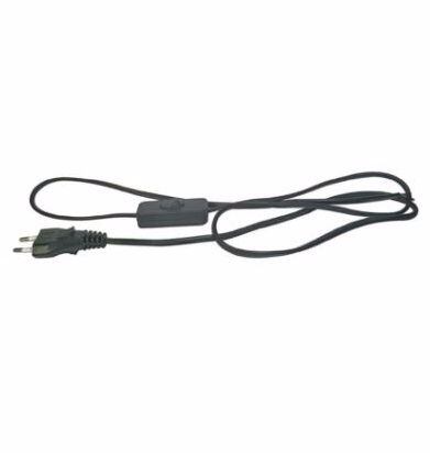 EMOS kábel flexo 2*0,75mm 3m vypínač čierna S09273