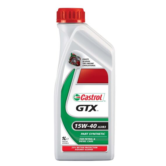 CASTROL GTX15W-40 olej pre štvortaktné stroje, 1l