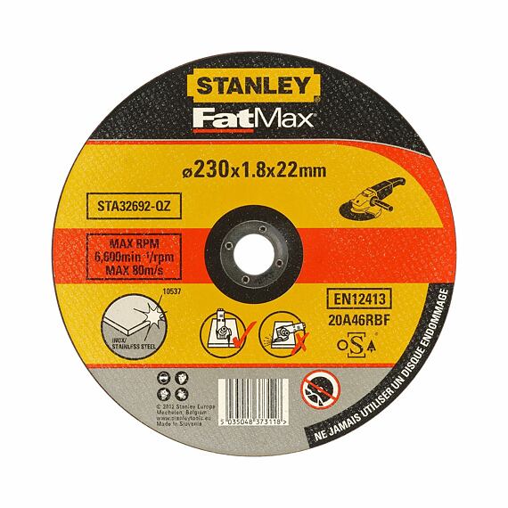 STANLEY STA32692 rezný kotúč 230*1,8*22,2mm NEREZ
