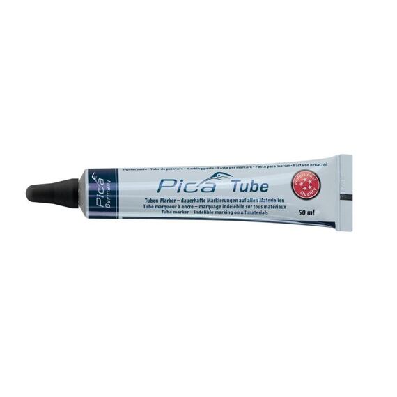 PICA Tube popisovač guľôčkový v tube, mosadz hrot s nerez guľôčkou 3mm čierny PC-575/46