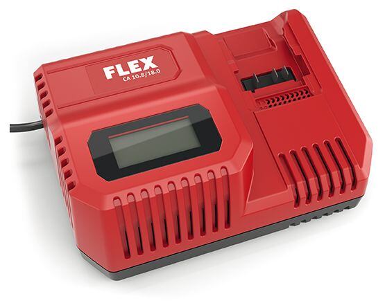 FLEX CA 10.8/18.0 nabíječka akumulátorů, integrované chlazení, ochrana proti přetížení, LCD displej