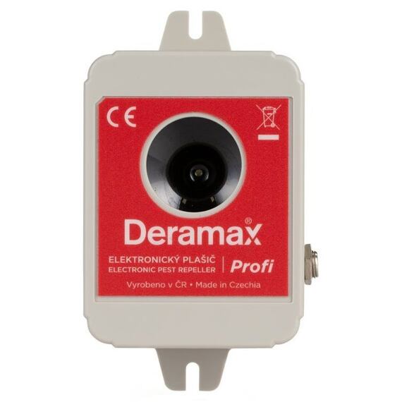 DERAMAX Profi ultrazvukový plašič (odpudzovač) kún a hlodavcov, napájanie zo siete