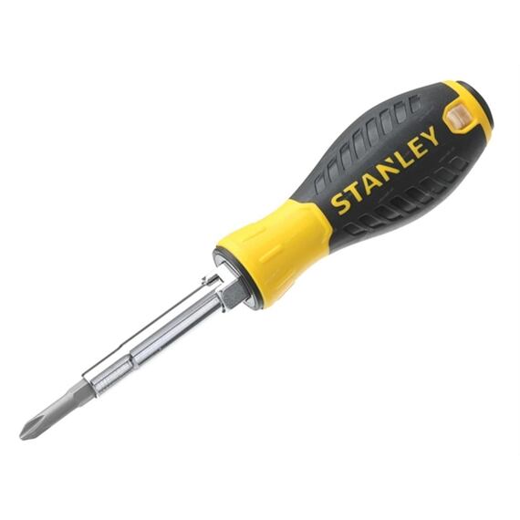 STANLEY 0-68-012 skrutkovač 6v1, dutý driek, Bimateriálna rukoväť