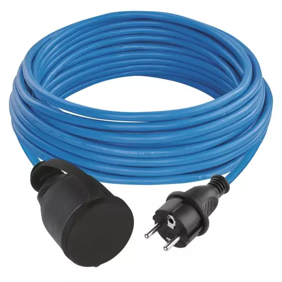 EMOS kábel 230V predlžovací 10m/1Z SILIKÓN modrý, NEMRZNÚCI, 3*1,5mm IP44 P01410W