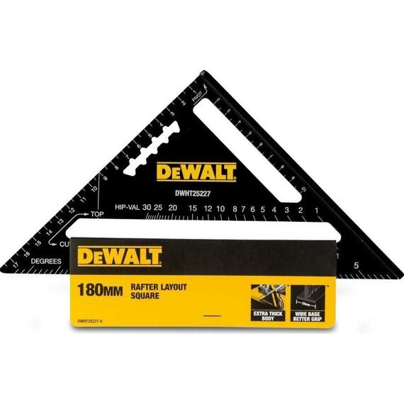 DeWalt DWHT25227-0 tesársky trojuholník 180mm, Guaranteed Tough, silné AL telo