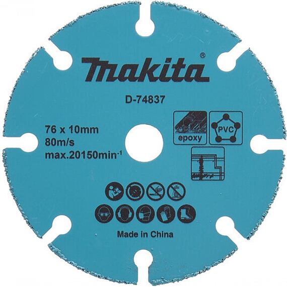 MAKITA D-74837 karbidový rezný kotúč 76*10mm (pre DMC300)