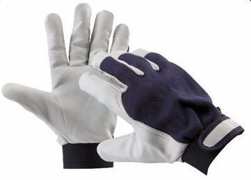 ČERVA rukavice PELICAN BLUE veľ. 10, jemná lícová koža 0101006899-10