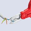 KNIPEX nožnice elektrikárske, nerez, tvrdosť 56 HRC, viaczložková rukoväť so skleným vláknom 9505155