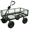 DEDRA zahradní vozík se sítí 96*50*80cm, 100l, nosnost 90kg, sklopné bočnice, N1011
