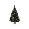 stromček vianočný JEDĽA 180cm s bielymi koncami + stojan 91443