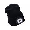 EXTOL Light čiapka s čelovkou 4*45lm, nabíjacia, USB, čierna, univerzálna veľkosť 43199