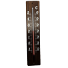 teplomer izbový D20, 20cm, drevený morený 340011
